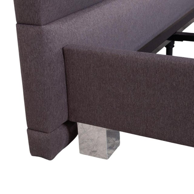 Grey Bed with Chrome Legs from Tempur For Sale - Image 4 of 12