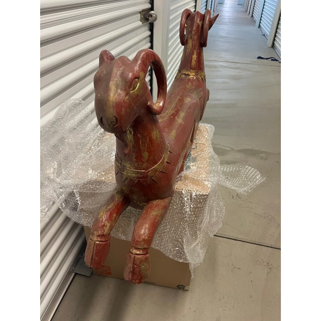 Mid 20th Century Double-Headed Ram Sculpture, For Sale - Image 4 of 4