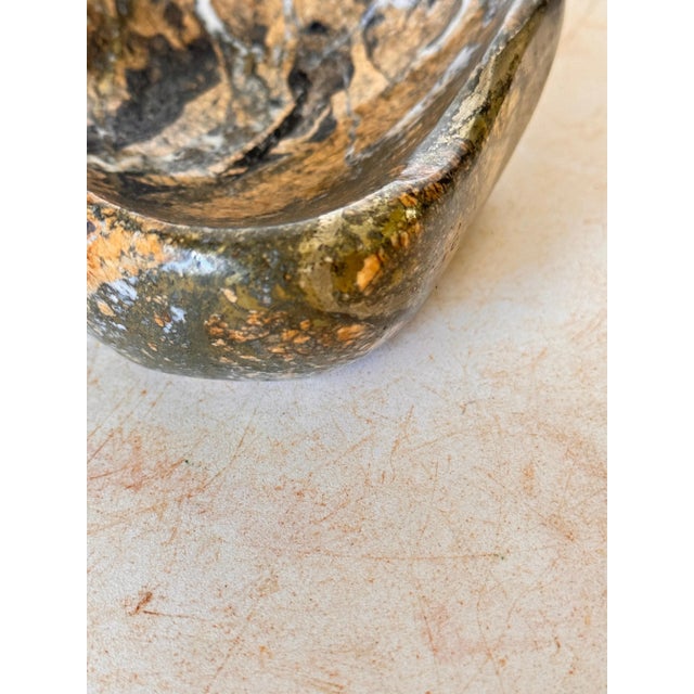 Black Tigers Eye Stone Style Ashtray, South Africa, 1955 For Sale - Image 8 of 9