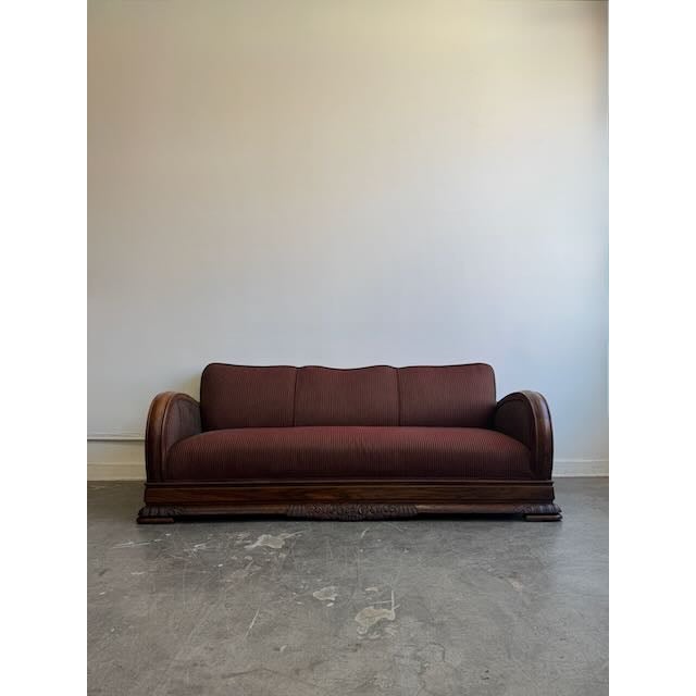 Art Deco 1930s Authentic Art Deco 3 Seater Sofa For Sale - Image 3 of 17