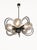 Vintage Space Age Chrome and Glass Pendant Light, 1970s For Sale - Image 6 of 6