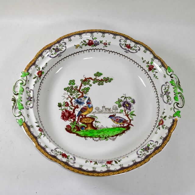 Antique Copeland Spode "Chelsea Bird" Tureen & Platter - Harrods Exclusive For Sale - Image 13 of 18