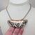 Napier Vintage 1975 Signed Napier Book Piece Goldtone & Rhodium Plated Bib Necklace For Sale - Image 4 of 8