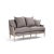 French Country Audley Sofa in Gray For Sale - Image 3 of 5