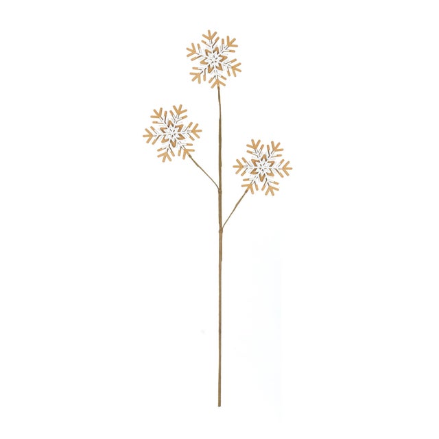 Elevate your holiday decor with this charming Wood Snowflake Spray Set! Featuring a delightful mix of neutral brown and...
