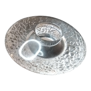 1980s Signed Orrefors Sweden Candle Holder
