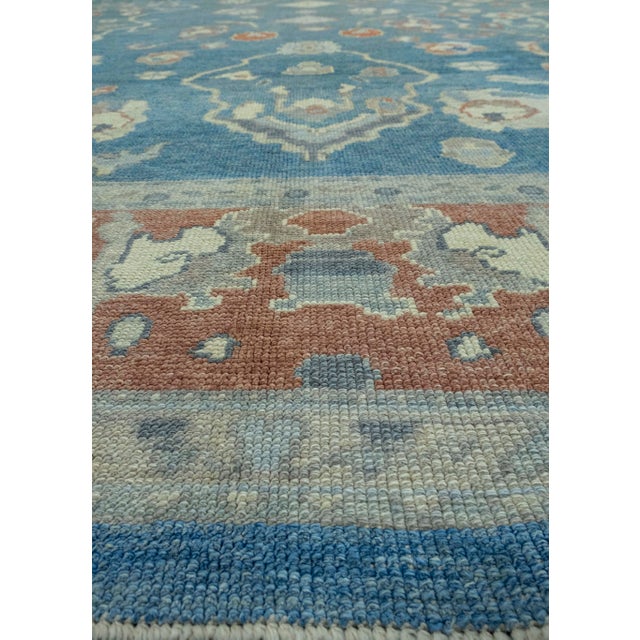 Early 21st Century Turkish Oushak Rug 9'9" x 12'11" #18527 For Sale - Image 5 of 8
