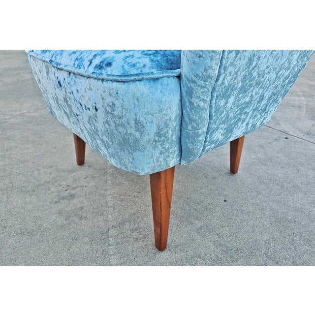 Blue Set of Mid-Century Modern Lounge Chairs, 1950s For Sale - Image 8 of 15