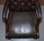 Wood Set of George II Gainsborough Carver Chesterfield Leather Armchairs with Claw and Ball Feet For Sale - Image 7 of 18