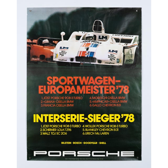 Modern Original Porsche Poster by Strenger Advertising Agency For Sale - Image 3 of 10