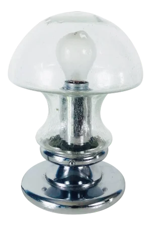 1970s Doria Ice Glass Table Lamp