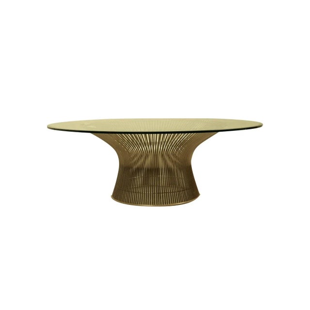 Mid-Century Modern 1970s Mid-Century Knoll Warren Platner Wire Glass Coffee Table For Sale - Image 3 of 12