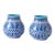 Late 20th-C. Chinese Export Blue and White Pottery Vessels / Vases - Pair For Sale