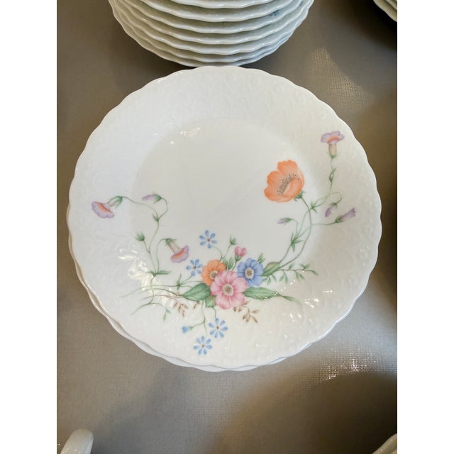 Mikasa “Something Blue” Bone China, Pattern A7051, Set of 47 Pieces For Sale - Image 9 of 12