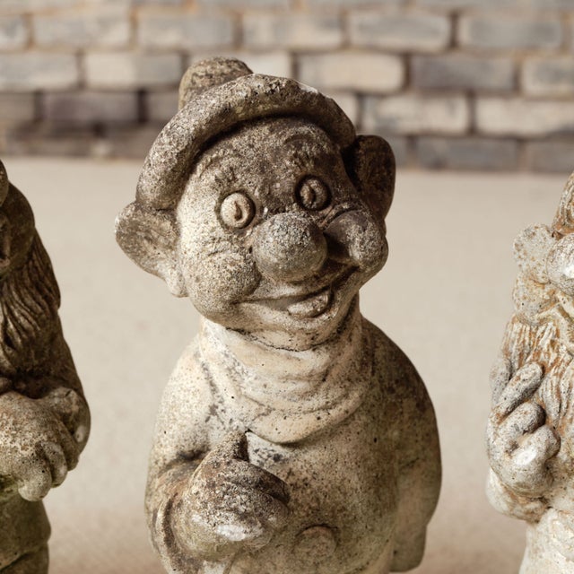 19th Century 19th Century French Stone Seven Dwarfs Statues (Set of 7) For Sale - Image 5 of 9