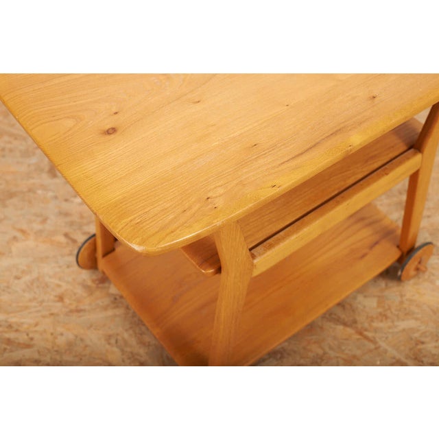 Serving Stand in Elm by Jacob Müller for Wohnhilfe, 1940s For Sale - Image 6 of 10