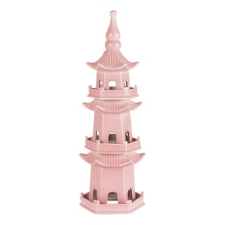 Pink Chinoiserie Pagoda For Sale