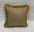 Art Nouveau 14” X 14” Schumacher Woodland Leopard in Mineral Pillow With Pleated Trim For Sale - Image 3 of 6