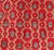 Red Vintage Turkish Tulu Rug With a Modern Design in Red Background For Sale - Image 8 of 13
