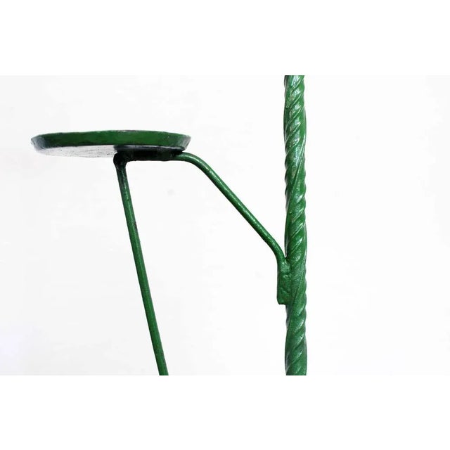Forest Green Mid-Century Plant Stand For Sale - Image 8 of 9