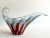 Mid-Century Modern Vintage Mid Century Modernist Murano Art Glass Aventurine Multicolor Zigzag Swirl Sculptural Scroll Bowl For Sale - Image 3 of 13