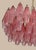 2020s Mid-Century Modern Murano Poliedri Chandelier " Carlo Scarpa" 138 Pink Alabaster Glasses For Sale - Image 5 of 6