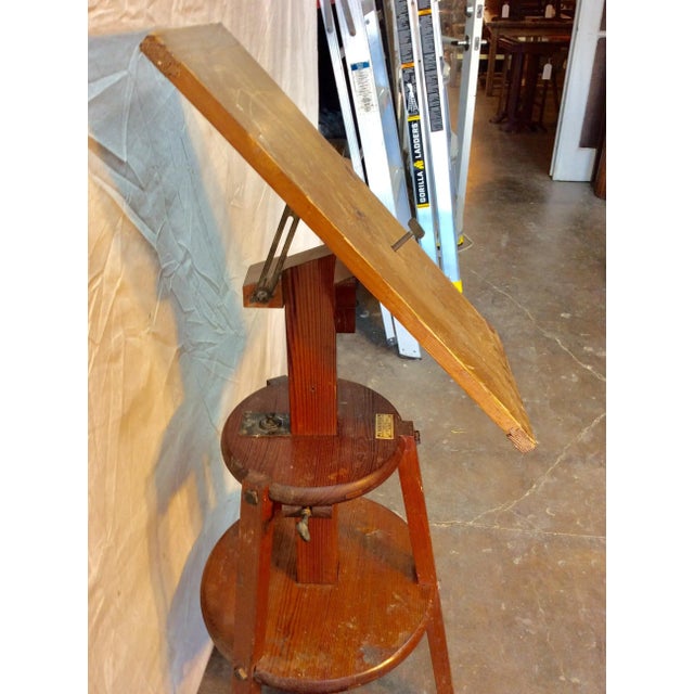 Late 1800s French Pine Camera Stand, H. Mackenstein, Paris For Sale - Image 9 of 13