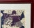 Vintage Framed Tibetan Batik Textile Art Snow Lion Indigo Blue and Cream 22 X 18 For Sale In Portland, ME - Image 6 of 9