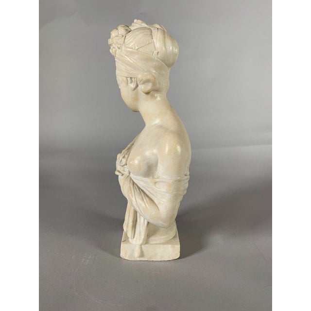 Marble Sculpture Bust of Madame de Récamier after Joseph Chinard (1756-1813), 19th Century For Sale - Image 10 of 10