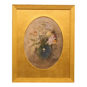 Mid-Late 19th Century Watercolor by h.b. Brabazon "Flowers in a Vase"