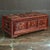 Wood 19th-C. Victorian Era Continental Carved Tramp Art / Folk Art Trunk or Box For Sale - Image 7 of 7