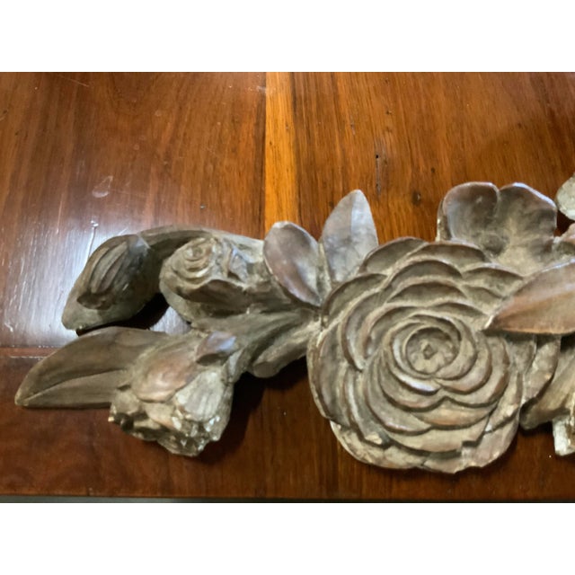 Early 20th Century Pair of Carved Putti Decorative Wall Plaques For Sale - Image 4 of 10