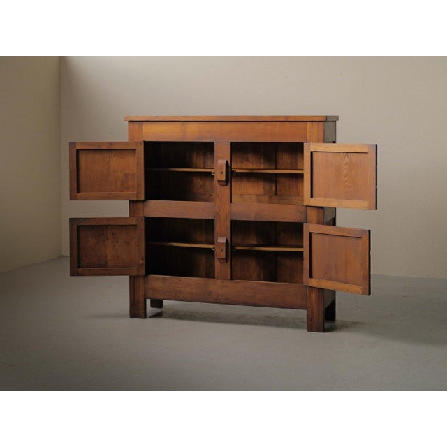 Oak 4-Door Sideboard, France, 1960s For Sale - Image 17 of 18