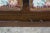 Vintage American Country Farmhouse Mahogany Settee Bench Needlepoint Seat For Sale - Image 9 of 17
