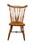 Mid 20th Century Set of 4 Cherry Brace Back Windsor Style Dining Chairs by S. Bent & Bros., Inc. For Sale - Image 4 of 12