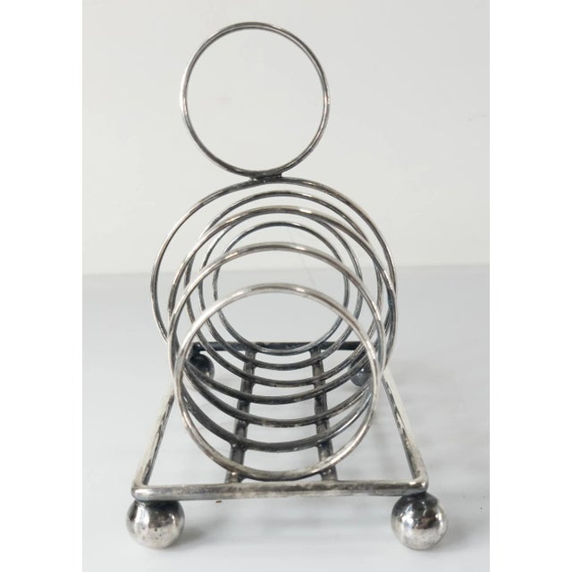 Late 19th Century 19th Century English Sheffield Silver Plate Toast Rack For Sale - Image 5 of 11