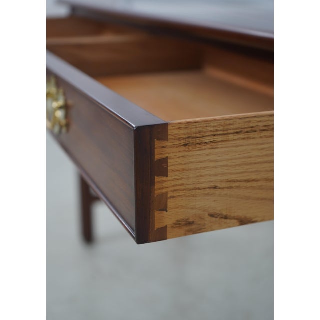 Henkel Harris Henkel Harris Cherry 2 Drawer Console Table For Sale - Image 4 of 18