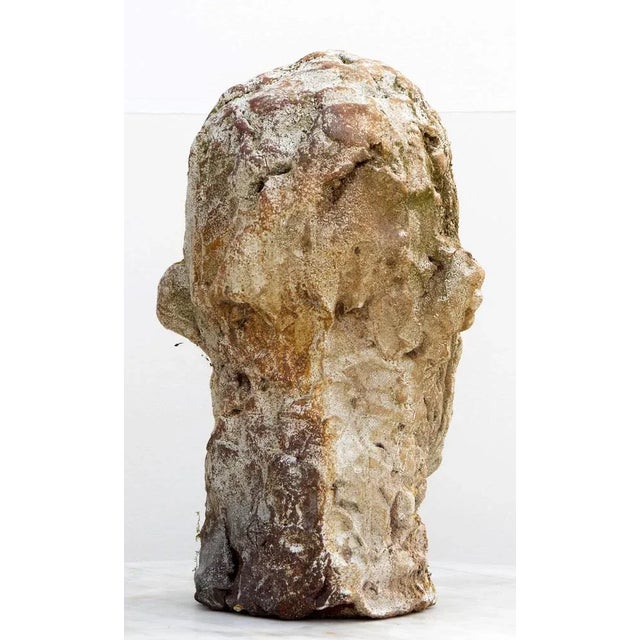 Óscar Aldonza Torres, Head Sculpture No 7, 2019, Red Stoneware with Shino Glaze For Sale - Image 6 of 18