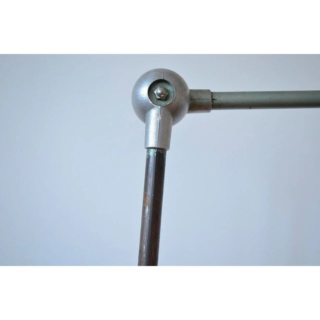 Aqua Vintage Table Lamp by Jean-Louis Domecq for Jieldé, 1950s For Sale - Image 8 of 16