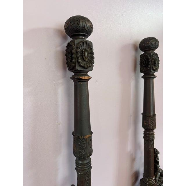 19th Century American Empire Table With Pedestal Base and Clawfeet For Sale - Image 12 of 17