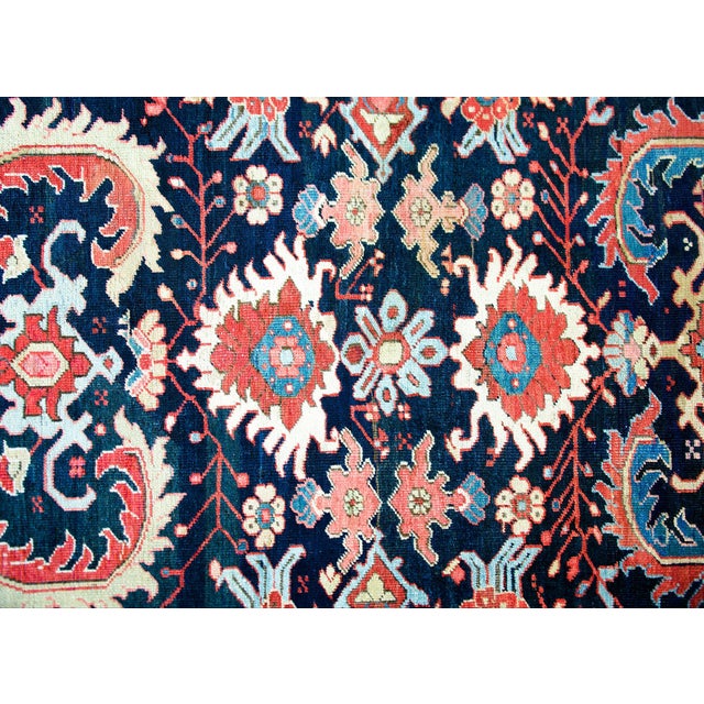 Early 20th Century Persian Heriz Rug For Sale - Image 12 of 14