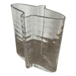 No Name Vase in Crystal Glass by Bertil Vallien for Kosta Boda, 1980 For Sale