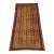Vintage Afghan Zahir Shahi Green Diamond Rug - 7'4" X 3'9" For Sale