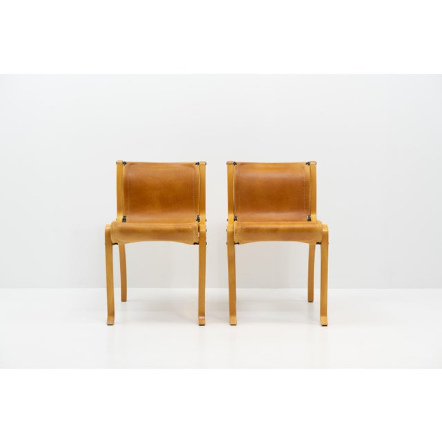 Wood Model A Chairs by Cristian Valdés, Chile, 1977, Set of 2 For Sale - Image 7 of 17