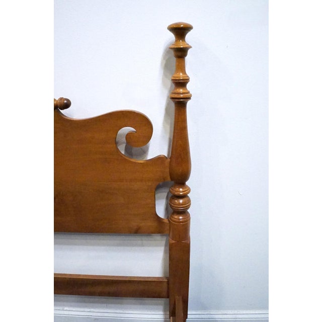 Wood Sprague & Carleton Solid Hard Rock Maple Colonial Early American Full Size Bed 210-400-784 For Sale - Image 7 of 13