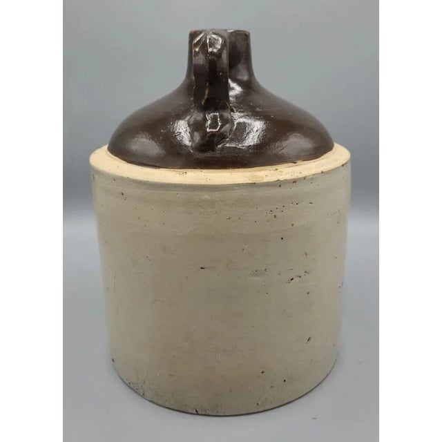 Late 19th Century Rare Spokane “Durkin’s” Salt-Glazed Whiskey Jug — Early 1890s Stoneware For Sale - Image 5 of 11