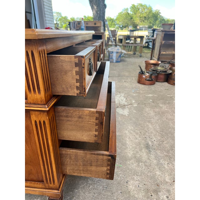 French 19th Century Louis XVI Walnut Commode / Chest of Drawers For Sale - Image 12 of 12