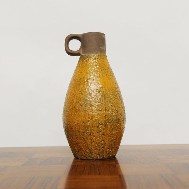 Brown Swedish Ceramic Vase by Ingrid Atterberg for Upsala Ekeby, 1960s For Sale - Image 8 of 9