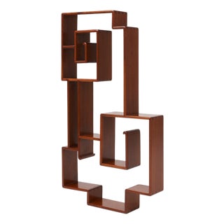 Mid 20th Century Rosewood Wall Hanging Shelf For Sale