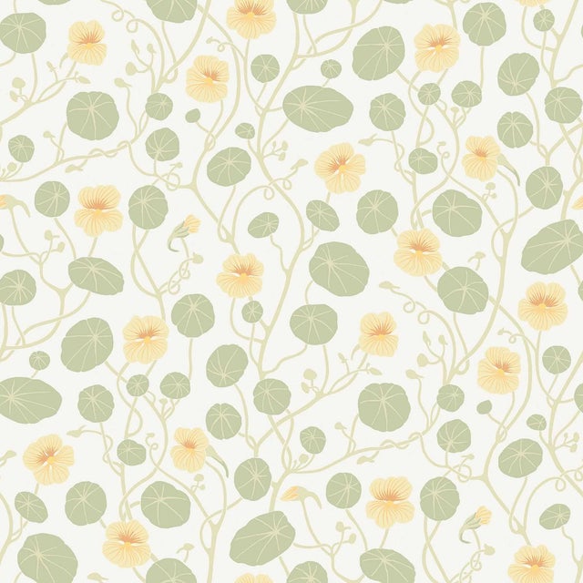 Sample - Boråstapeter Krasse Wallcovering In Yellow For Sale
